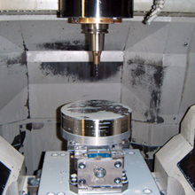 Setup by general purpose small 5-axis processing machine